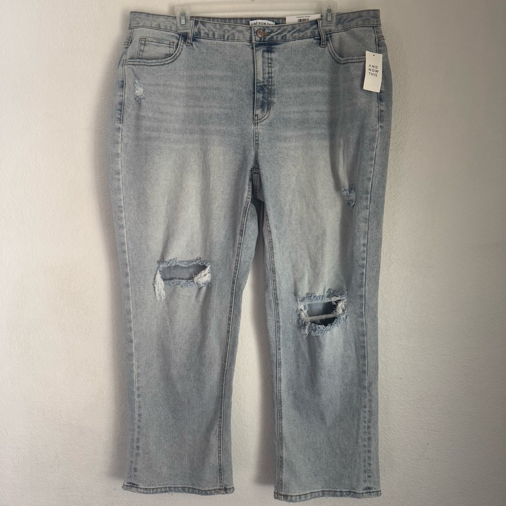 And Now This Seneca Women’s 20W The High Cuff Jean Ultra High Rise Crop Length